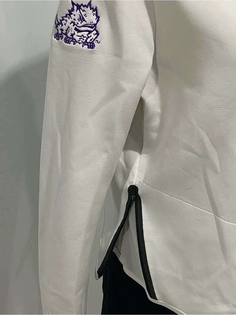 Nike ladies XL TCU Horned Frogs turtleneck hoodie